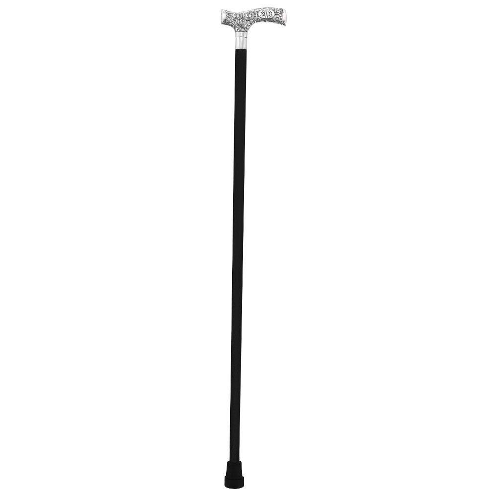 Make It Yours: Premium Chrome Cane w/ Personalized Engraving Walking Cane Engraving - Tophatter Daily Deals