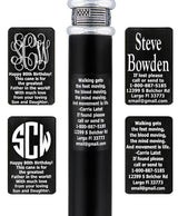 Custom Cane Engraving - Rectangle Black Anodized Aluminum Walking Cane Engraving - Tophatter Daily Deals