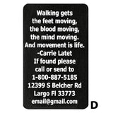 Custom Cane Engraving - Rectangle Black Anodized Aluminum Walking Cane Engraving - Tophatter Daily Deals