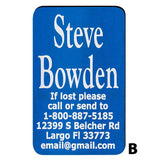 Custom Cane Engraving - Rectangle Blue Anodized Aluminum Walking Cane Engraving - Tophatter Daily Deals