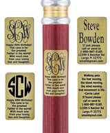 Custom Cane Engraving - Rectangle Brass Walking Cane Engraving - Tophatter Daily Deals