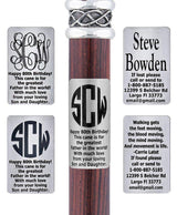 Custom Cane Engraving - Rectangle Stainless Steel Walking Cane Engraving - Tophatter Daily Deals
