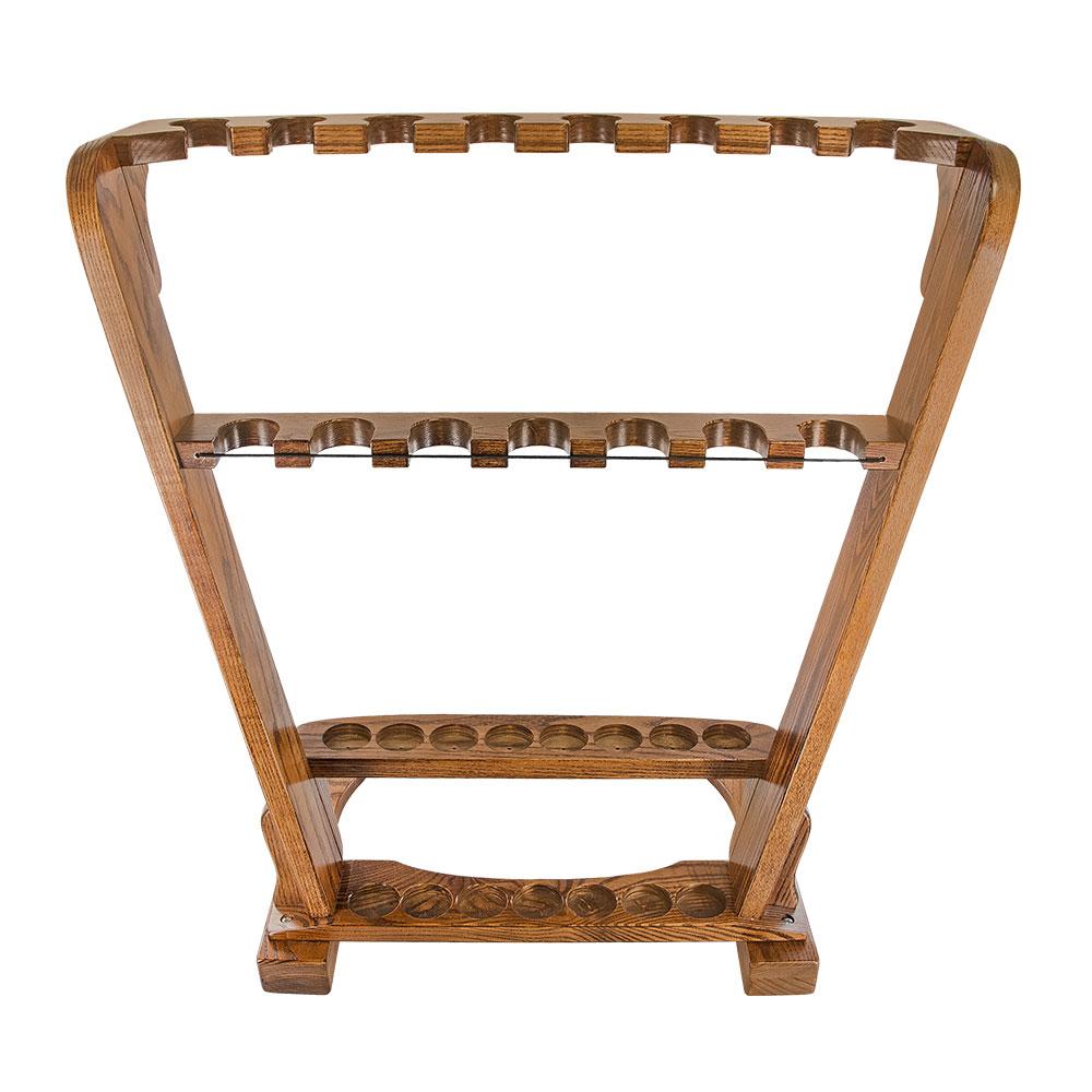Premium Wood Cane Stand, Espresso Ash - Holds 15 Walking Cane Stands - Tophatter Daily Deals