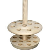 Unique Design Floor Cane Stand: Showcases Handles, Ash Wood Walking Cane Stands - Tophatter Daily Deals