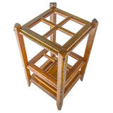 Minimalist Genuine Oak Wood Cane Stand: Elegant & Durable Walking Cane Stands - Tophatter Daily Deals