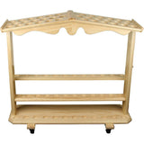 Premium Wood Large Walking Cane Stand, Pine Wood - Holds 36 Walking Cane Stands - Tophatter Daily Deals