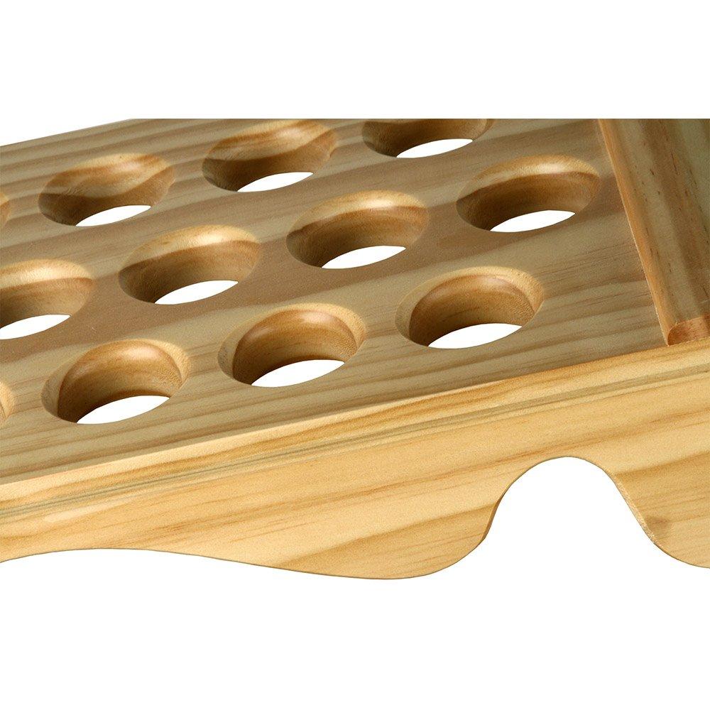 Premium Wood Large Walking Cane Stand, Pine Wood - Holds 36 Walking Cane Stands - Tophatter Daily Deals