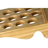 Premium Wood Large Walking Cane Stand, Pine Wood - Holds 36 Walking Cane Stands - Tophatter Daily Deals