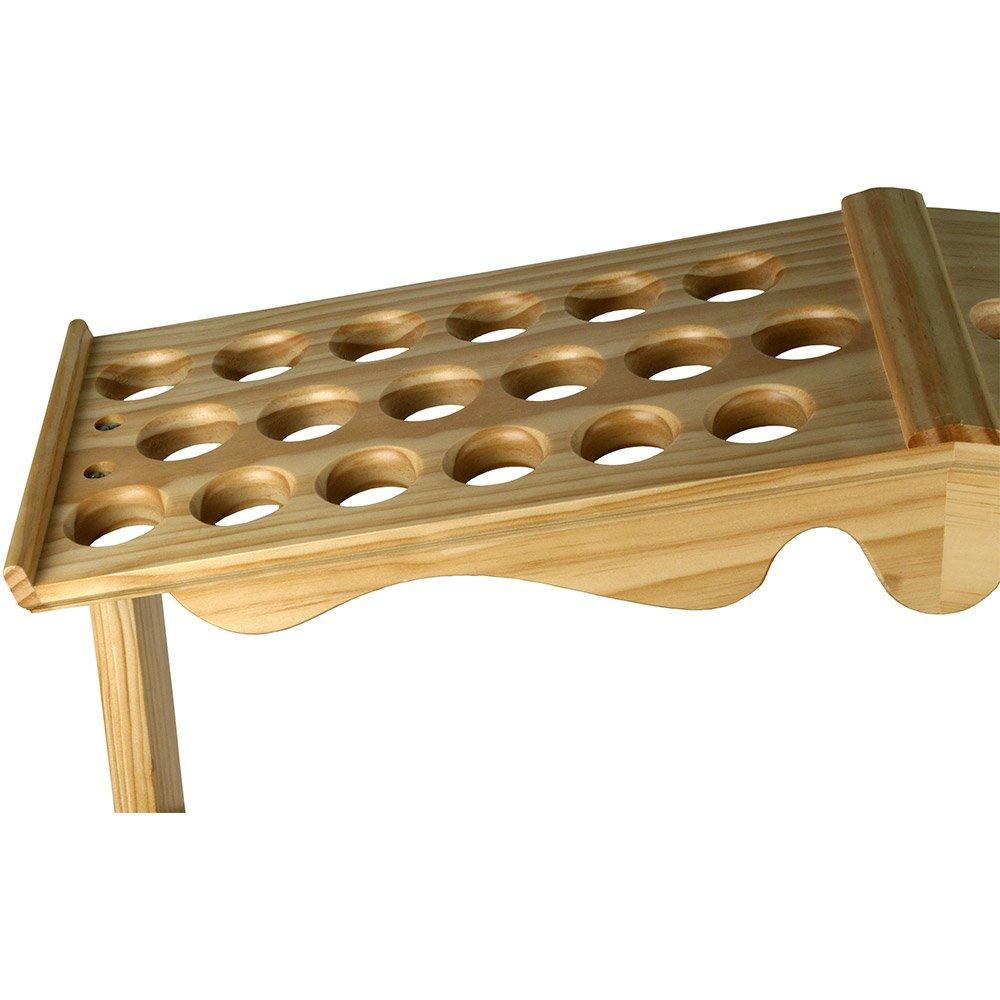 Premium Wood Large Walking Cane Stand, Pine Wood - Holds 36 Walking Cane Stands - Tophatter Daily Deals