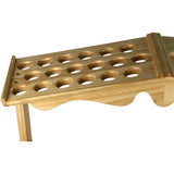 Premium Wood Large Walking Cane Stand, Pine Wood - Holds 36 Walking Cane Stands - Tophatter Daily Deals