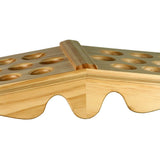 Premium Wood Large Walking Cane Stand, Pine Wood - Holds 36 Walking Cane Stands - Tophatter Daily Deals
