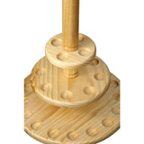 Collector's Dream: Round Walking Cane Stand in Pine Wood Walking Cane Stands - Tophatter Daily Deals