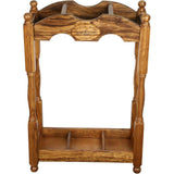 Luxury Square Cane Stand: Unique Design in Exotic Zebrano Wood Walking Cane Stands - Tophatter Daily Deals