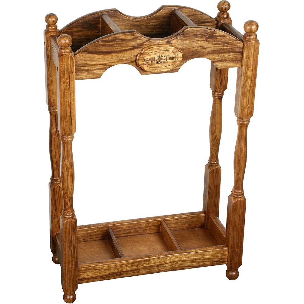Luxury Square Cane Stand: Unique Design in Exotic Zebrano Wood Walking Cane Stands - Tophatter Daily Deals