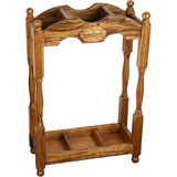 Luxury Square Cane Stand: Unique Design in Exotic Zebrano Wood Walking Cane Stands - Tophatter Daily Deals
