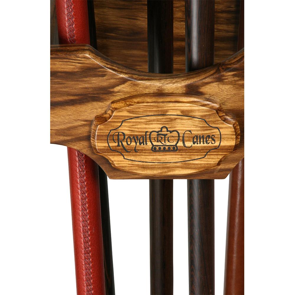 Luxury Square Cane Stand: Unique Design in Exotic Zebrano Wood Walking Cane Stands - Tophatter Daily Deals