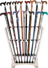 White Ash Wood Cane Stand Walking Cane Stands - Tophatter Daily Deals