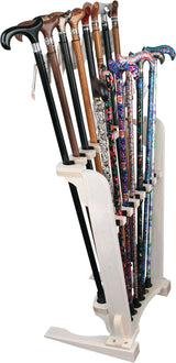 White Ash Wood Cane Stand Walking Cane Stands - Tophatter Daily Deals