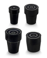 High-Quality Black Rubber Tip: Steel Insert, Choose Size Walking Cane Tips - Tophatter Daily Deals