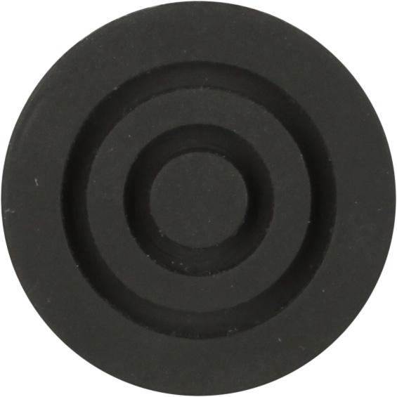 Carbon Pattern Tip: Non-Marking Rubber & Black Steel Size: 16mm (5/8") Walking Cane Tips - Tophatter Daily Deals