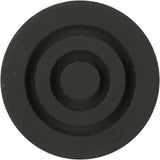 Carbon Pattern Tip: Non-Marking Rubber & Black Steel Size: 16mm (5/8") Walking Cane Tips - Tophatter Daily Deals