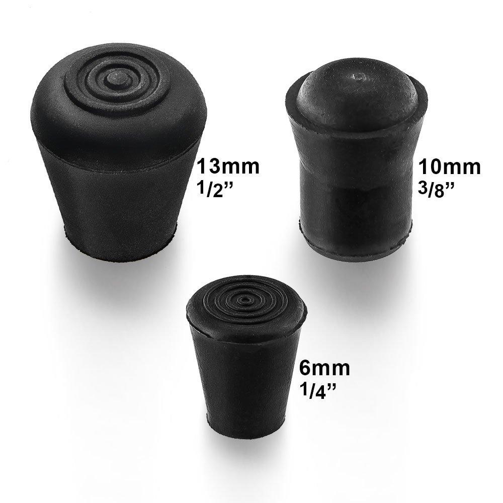 Compact & Discreet: Extra Small Low-Profile Rubber Tip Walking Cane Tips - Tophatter Daily Deals