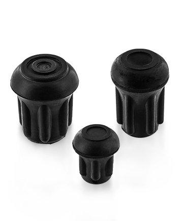 Compact & Durable: Extra Small Standard Rubber Tip Walking Cane Tips - Tophatter Daily Deals