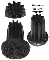 Non-Marking, Superior Expanding Cane Tip: Durable Black Walking Cane Tips - Tophatter Daily Deals