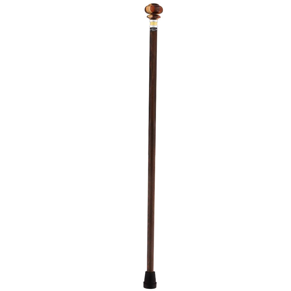 Mad Hatter: Inlaid Multi-Wood Knob with Wenge Wood Shaft Wooden Colortone Walking Canes - Tophatter Daily Deals