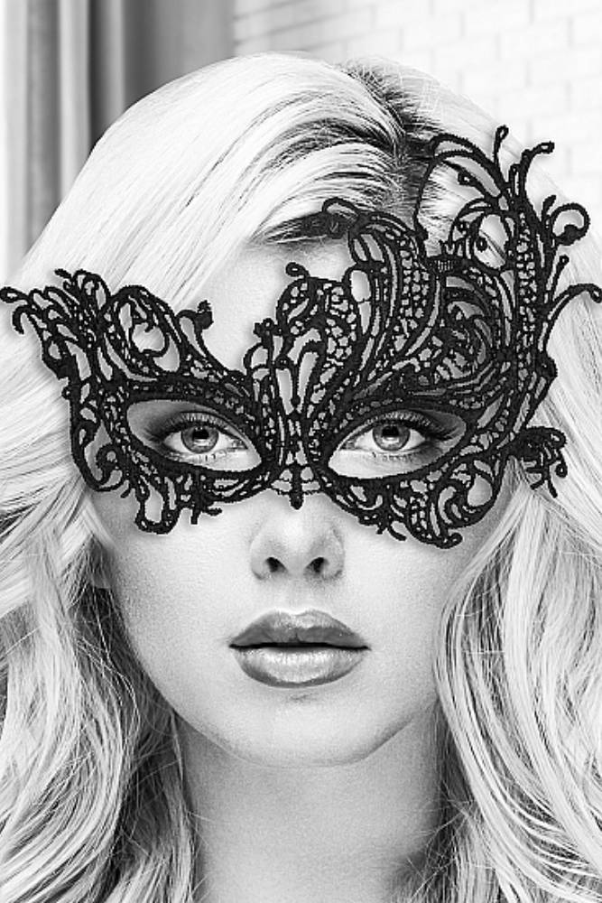 Ouch by Shots Toys - Black & White - Royal Lace Mask - Black BDSM - Tophatter Daily Deals