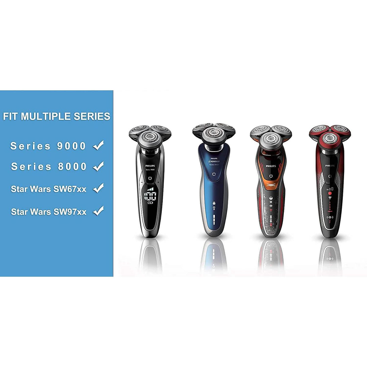 RQ12 PRO Replacement Head For Philips Series 8000 Men's Grooming - Tophatter Daily Deals