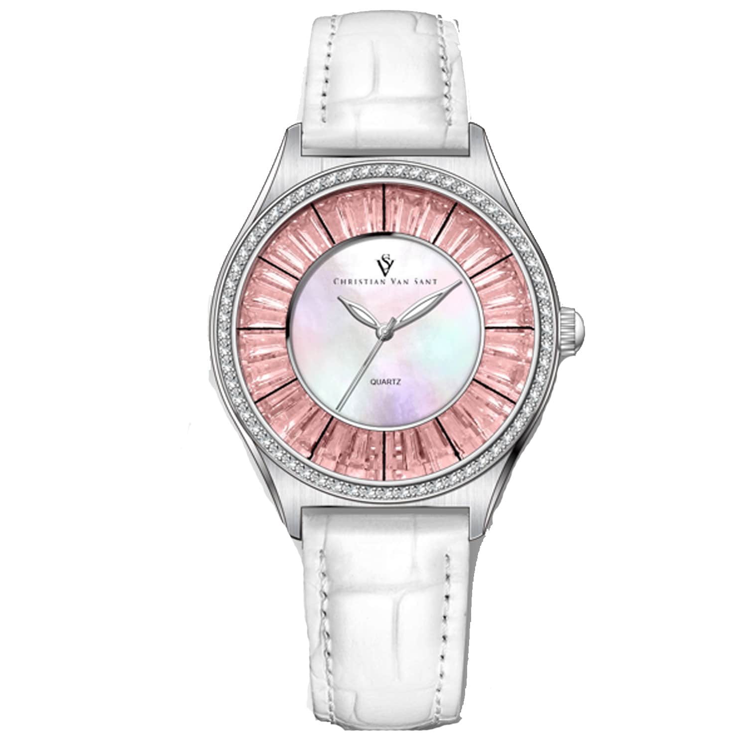 Christian Van Sant Women's Luna // CV3201 Mother of pearl Watches - Tophatter Daily Deals