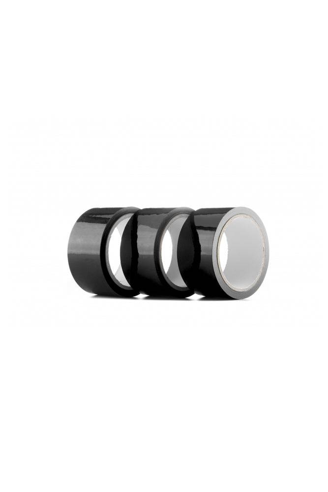 ouch by Shots Toys - Bondage Tape 3-Pack - Black BDSM - Tophatter Daily Deals