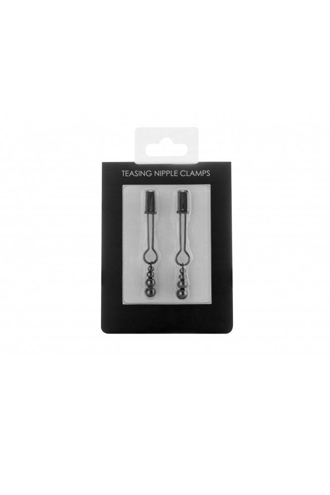 Ouch by Shots Toys - Teasing Nipple Clamps - Black BDSM - Tophatter Daily Deals