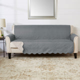 Medallion Solid Furniture Protector - Elenor Collection Sofa Mirage Gray Flax Furniture & Decor - Tophatter Daily Deals