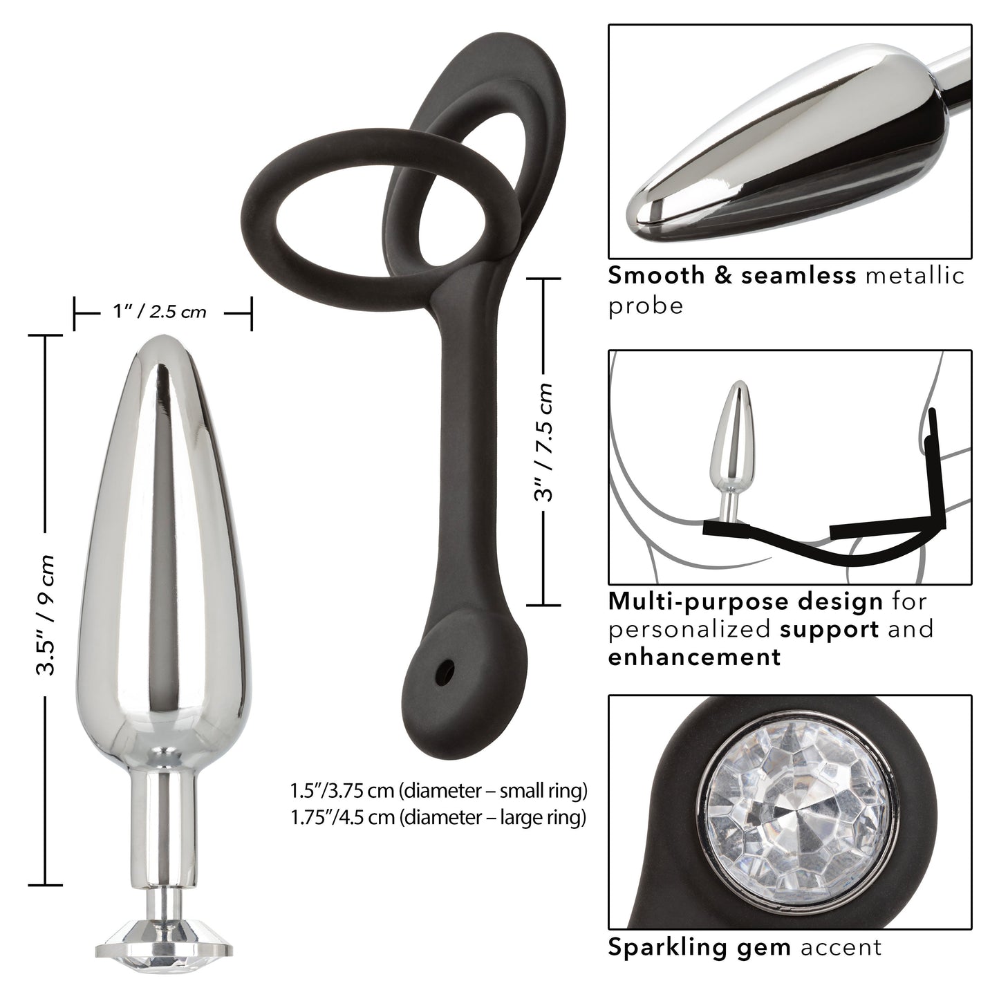 Star Fucker Anal Plug And Adjustable Silicone Cock Ring > Anal Range > Prostate Plugs - Tophatter Daily Deals