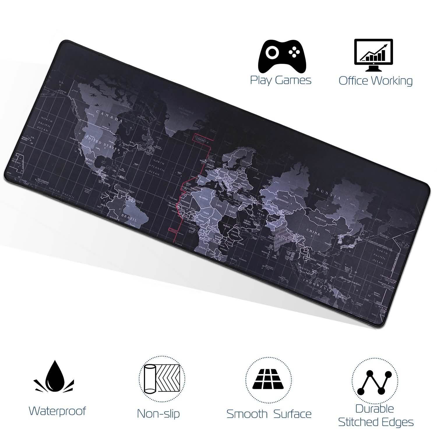 Rubber Base Large Gaming Mousepad Computer Accessories - Tophatter Daily Deals
