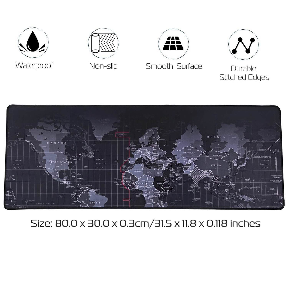 Rubber Base Large Gaming Mousepad Computer Accessories - Tophatter Daily Deals