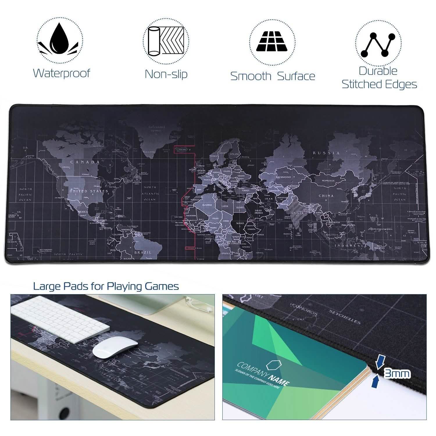 Rubber Base Large Gaming Mousepad Computer Accessories - Tophatter Daily Deals