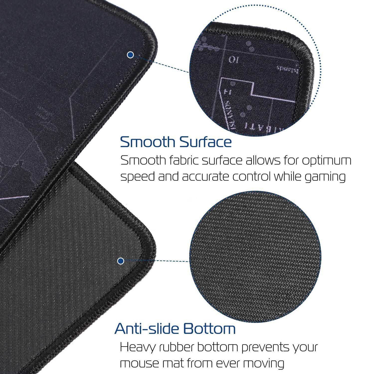 Rubber Base Large Gaming Mousepad Computer Accessories - Tophatter Daily Deals