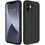 Rubber Case for iPhone 12 and iPhone 12 Pro Case 6.1 inch Black Phone Cases - Tophatter Daily Deals