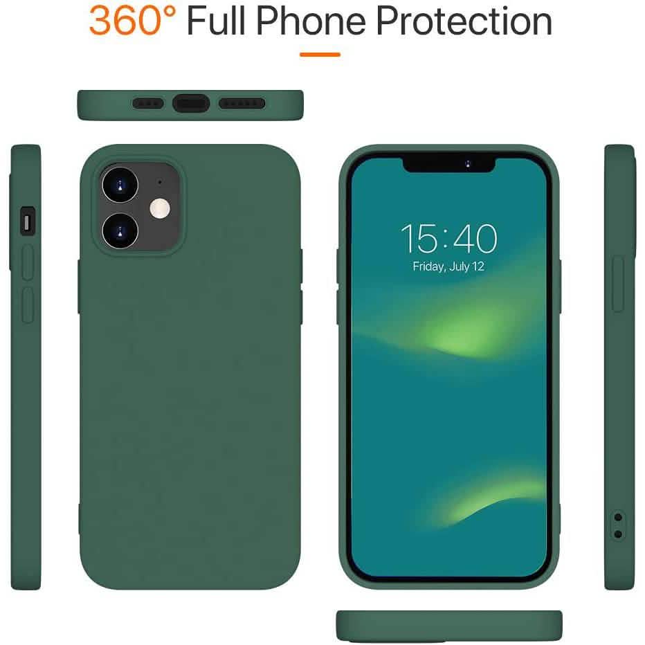 Rubber Case for iPhone 12 and iPhone 12 Pro Case 6.1 inch Phone Cases - Tophatter Daily Deals