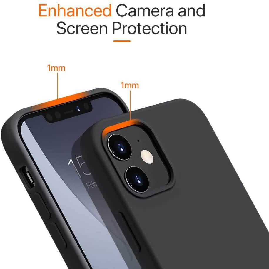 Rubber Case for iPhone 12 and iPhone 12 Pro Case 6.1 inch Phone Cases - Tophatter Daily Deals