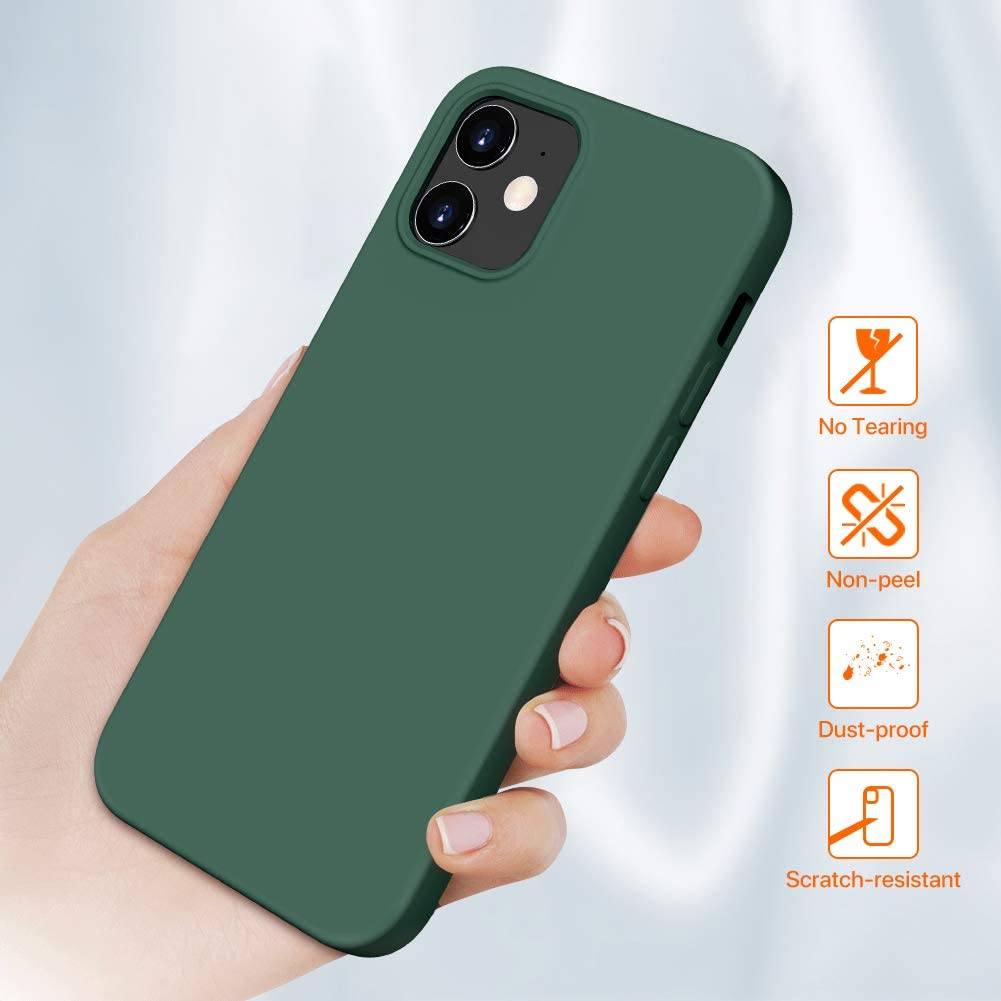 Rubber Case for iPhone 12 and iPhone 12 Pro Case 6.1 inch iPhone Case - Tophatter Daily Deals