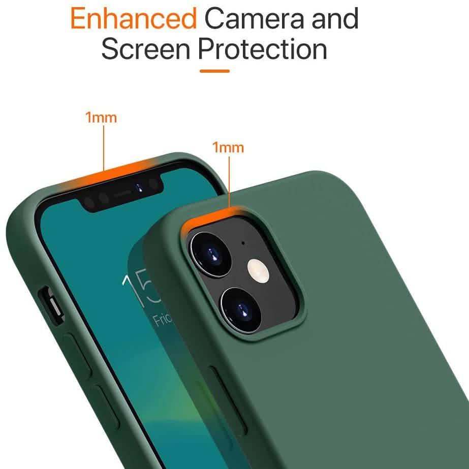 Rubber Case for iPhone 12 and iPhone 12 Pro Case 6.1 inch Phone Cases - Tophatter Daily Deals