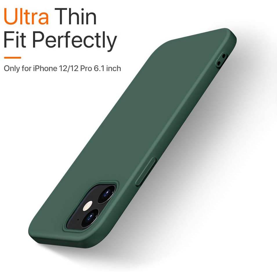 Rubber Case for iPhone 12 and iPhone 12 Pro Case 6.1 inch iPhone Case - Tophatter Daily Deals