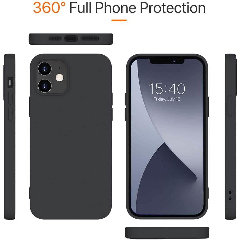 Rubber Case for iPhone 12 and iPhone 12 Pro Case 6.1 inch Phone Cases - Tophatter Daily Deals
