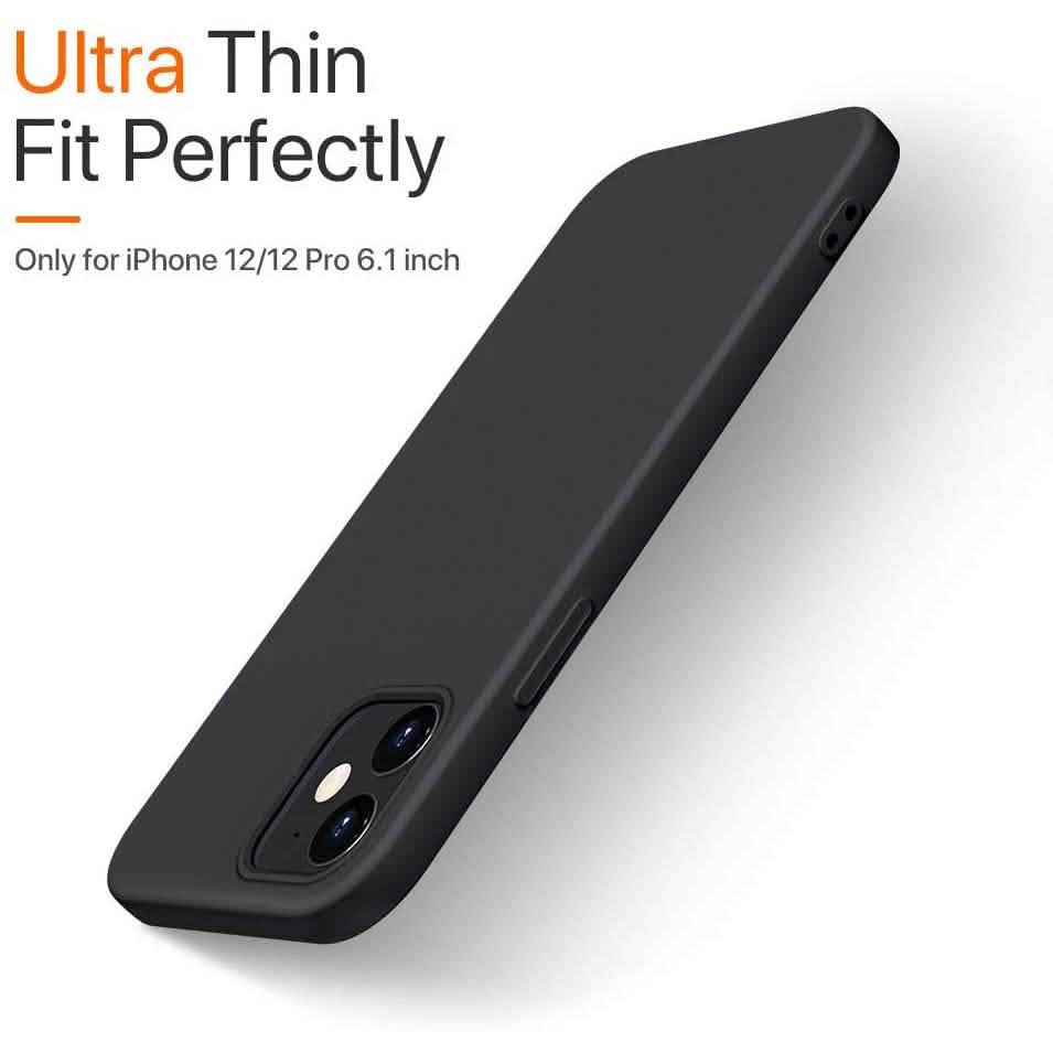 Rubber Case for iPhone 12 and iPhone 12 Pro Case 6.1 inch Phone Cases - Tophatter Daily Deals