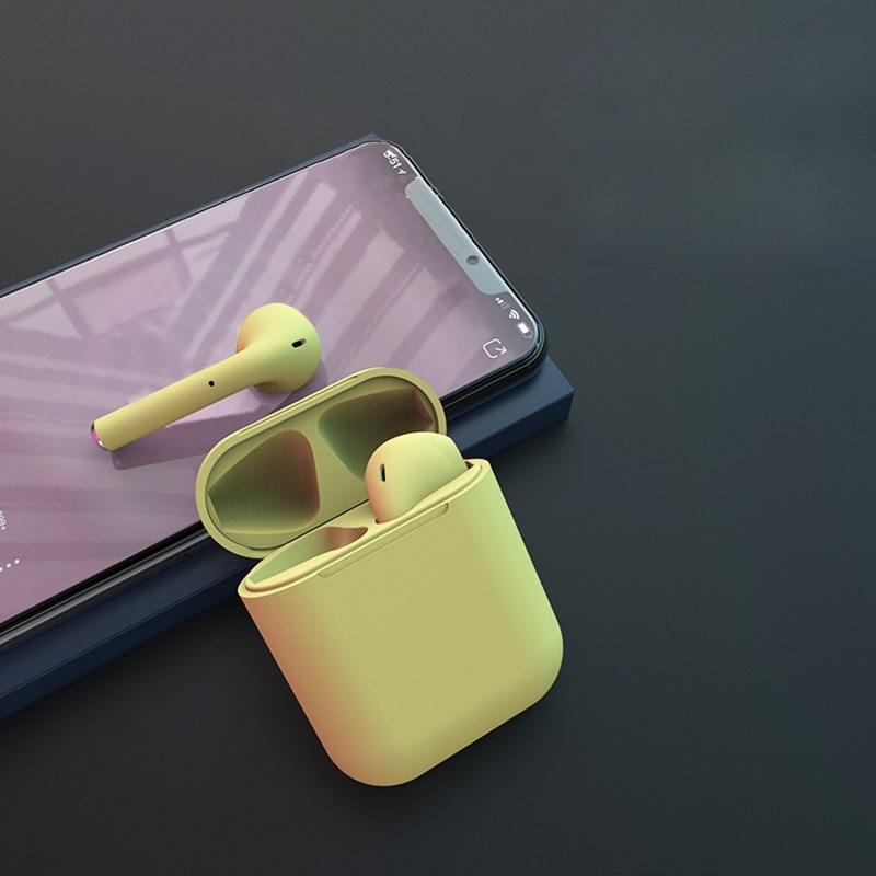 Rubber Matte Wireless Earbuds and Charging Case In-Ear Headphones - Tophatter Daily Deals