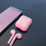 Rubber Matte Wireless Earbuds and Charging Case In-Ear Headphones - Tophatter Daily Deals